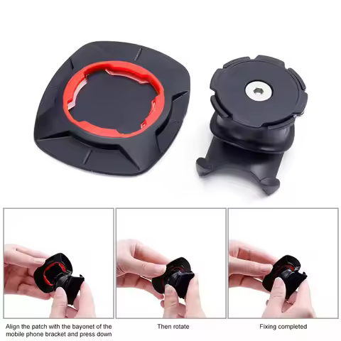 Bicycle Handlebar Phone Stand 360° Rotating Bike Phone Mount Easy Install Scooter Phone Stand for Bi