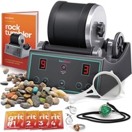 Advanced Professional Rock Tumbler Kit - with Digital 9-Day Polishing Timer & 3 Speed Settings - Tur