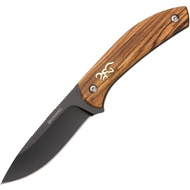 Browning Zebra Wood Black 3.5" 7Cr17MoV Full-Tang Fixed Blade Knife