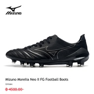 รองเท้าฟุตบอลของแท้ MIZUNO รุ่น Morelia Neo II FG/black การเลือก ที่แตกต่างความสุข ที่แตกต่างกัน