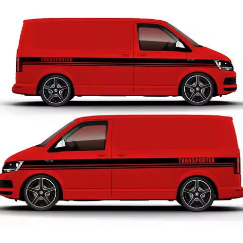 for VOLKSWAGEN VW TRANSPORTER T4 T5 T6 CAMPER VAN SIDE STRIPE GRAPHICS DECALS