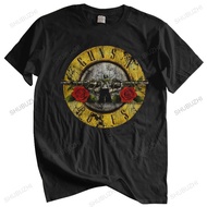 Men Cotton T Shirt Summer Brand Tshirt Guns N Roses Bullet Logo Black Men'S Graphic T-Shirt brand tee-shirt homme tops