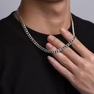 Kalung pria rantai titanium anti karat model hip -hop punky NK 1.4