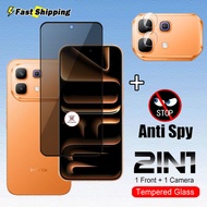 2in1 Privacy Screen Protect Glass For infinix Note 60 50 Pro Plus Note60 60Pro 50X Not fingerprint u