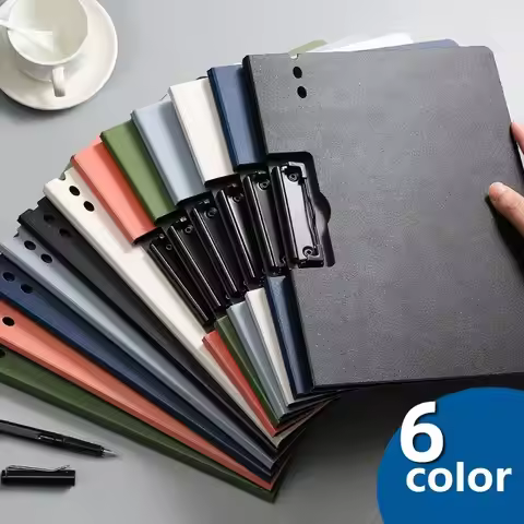 1pc A4 Clipboard Folder with Cover, Hard Shell Document Holder for Office School, Portable Writing B