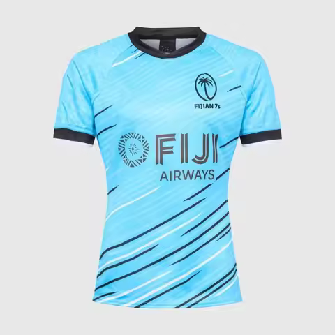New 2025 3d T-Shirt Fiji 7s Rugby Shirt Fijian Drua Rugby Jersey Training Clothes Top Loose Sports S