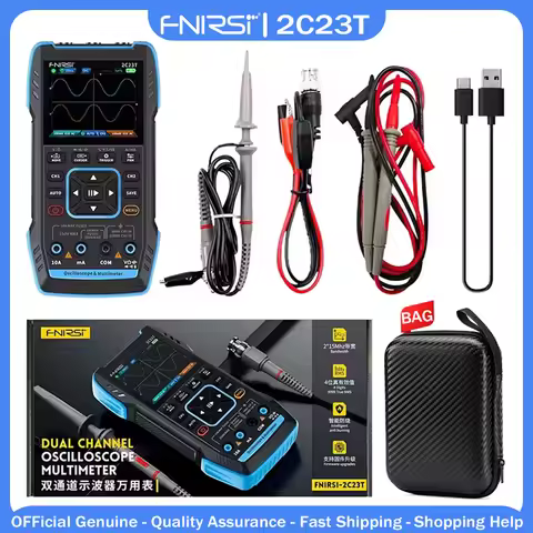 FNIRSI 2C23T 2C53T: Universal Oscilloscope Signal Generator - Four Channels 200MSa/s 500MHz Bandwidt