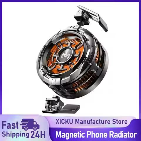 Universal Mobile Phone Cooler Semiconductor Cooling Fan Freeze Radiator 2 In 1 CX08 Magnetic Back Cl
