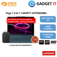LENOVO YOGA 7 2-IN-1 14AGP11 83TD0048MJ LAPTOP (RYZEN AI 7 445,24GB,512GB SSD,14" WUXGA OLED,RADEON 