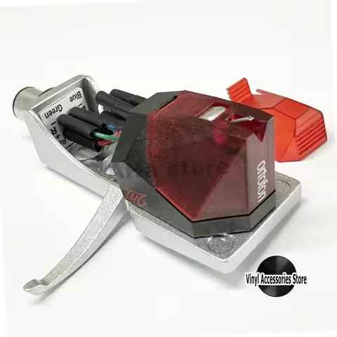 Ortofon 2M Red Premounted 2M Red Pickup Mounted on SH-4 Black Headshell Easy Mounting on S-shaped To