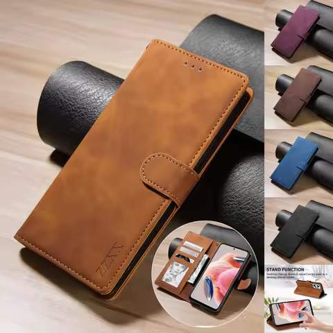 Wallet Hand Rope Magnetic Flip Leather Case For Xiaomi 12T 11T Redmi 12C 10C Poco X5 X3 Pro Note 12S