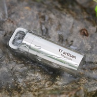 Tiartisan Pure Titanium Mini Sealed Pill Box Waterproof Keychain Outdoor Polished Surface EDC Tools
