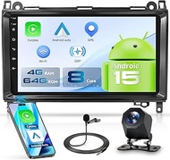 Car Radio 8 Core Q-Snapdragon 4G + 64G Android 15 for Mercedes-Benz B200 2008-2011 B Class W169 W245