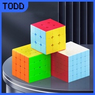 HITAM Todd Moyu MeiLong Rubik 3x3 Magic Cube Rubik's Cube 4x4 Puzzle Cube 5x5 Color/Black/ Macaron