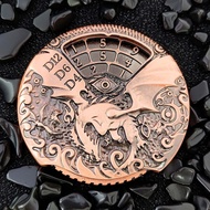 7-dalam-1 Fidget Spinner Wheel Dadu Dadu Logam Polihedral RPG Main Peranan DND Dungeons & Dragons 4.