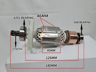 Dong Cheng DZG06-6 DCA AZG06-6 Armature & Coil for Percussion Hammer Drill Sparepart Replacement