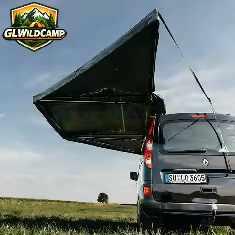 Modern Car Roof Tent 180 270 Awning Camping Light Weight Auto Camp 180 Degree Awning Aluminum 4x4 Ca