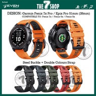 [NEW] High Quality Garmin Fenix 7x Pro / Epix Pro 51mm Quick Release Strap (26mm) / Tali Jam Fenix 7