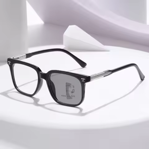 Trendy Square Progressive Multifocal Reading Glasses Men Women Photochromic Presbyopic Glasses Fashi