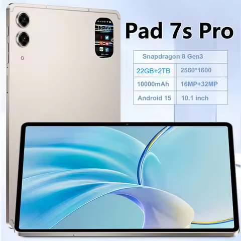 New Hot Pad 7s Pro Tablet 10.1 HD Android 15 22GB+2TB 10000mAh Battery Tablets PC Global Version 5G 