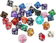 Dice4friends 70786 Dice Set D% (00-90) Mix Set (30)