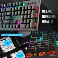 HP GK100F REAL WIRED MECHANICAL MIXED BACKLIGHT GAMING KEYBOARD WITH 104 KEYS(BLUE SWITCH) Psgs