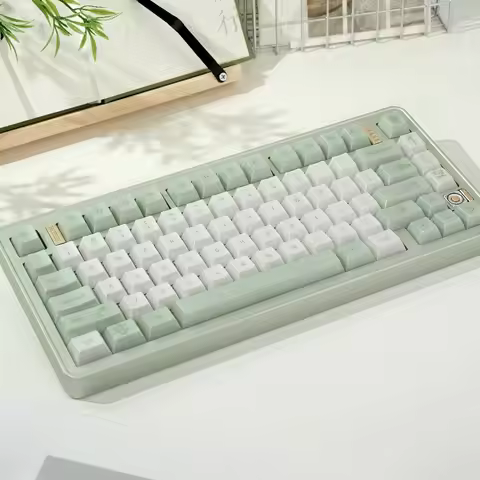 Leaf Poem Theme Keycap Set 131key PBT Custom Pearlescent Keyboard Cap Cherry Profile KeyCap for Mech