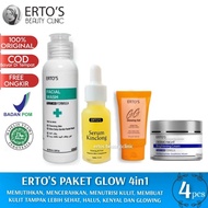 ORIGINAL ERTO'S SAVING PACKAGE CONTENTS 4 [FACIAL WASH + DERMO NIGHT + GLOWING SERUM + GG GLOWING GE