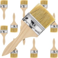 U.S. Art Supply 12 Pack of 3 inch Paint and Chip Paint Brushes for Paint, Stains, Varnishes, Glues, 
