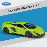 Mclaren 675lt Simulation mclaren Alloy Levi Ornaments Car Model welly Sports Car Factory 124 Origina