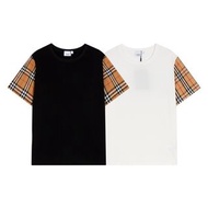 Burberry t-shirt 巴寶莉短袖T恤衫男 巴寶莉格子短袖上衣男女同款 Burberry