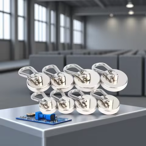 Strong Magnet NdFeB Magnet Carabiner Magnetic Hook Fishing Salvage Magnets Rare Earth Magnet Suction