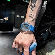 Fgf Richard Watch Men's High-End Men's Transparent Quartz Watch Top Ten Brands Famous Brands Genuine