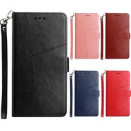 Huawei P40 Lite Nova 6SE Nova 7i P40 P30 Pro P30 P30 Lite Nova 4e  P20 Pro P20 Plus P20 Lite P20Bracket Multi-angle Business Leather Card Holder Phone Case Cover with Short Strap