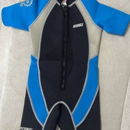 MUNNEX 兒童長袖保暖 連身衣保暖泳衣(天藍色)