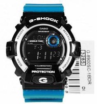 G-SHOCK 新世紀軍事風運動錶-金屬黑藏藍色料號:G-8900SC-1BDR