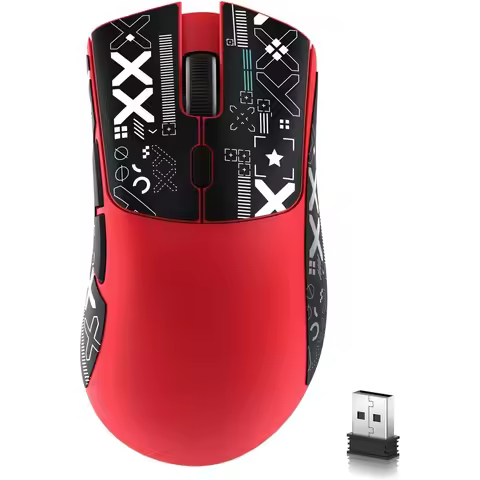 Original ATTACK SHARK R1 Wireless Gaming Mouse,Tri-Mode Connection (2.4G/Wired/BT5.2),55g Lightweigh
