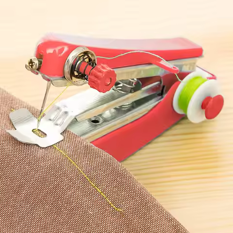 Manual Sewing Machine Portable Mini Cordless Stitch Machines Useful For Diy Household Clothes Leathe
