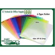 1pce Transparent document L-type Folder Size A4 & Long File Folder