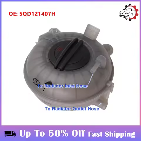 For Golf 7 MK7 For A3 Coolant Tank Water Bottle Interior Engine Expansion Plastic Reservoir Stresses
