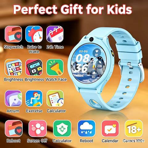 100+ Game SmartWatch Kid Child HD Screen Lighting Music Smart Watch Boy Girl Gift Children Smartwatc