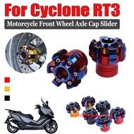 MTMOTO For Cyclone RT3 RT 3 Motorcycle Accessories Front Axle Fork Cover Cap Scooter Crash Anti-Fall
