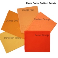 Premium Medium Weight Woven Cotton Yellow Orange Shades Color Fabric |Sewtizen Fabric & Notion|