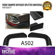 Universal Car Diffuser 502 for Toyota Wigo Front Bumper Lip Splitter 502 1 Pair
