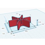 [GIJO] Rotor Feeder Blade STL File | For LINGLONGMAO DU4L-V Pet Feeder | Digital 3D Print File