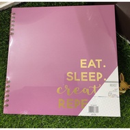 Ins Style 12x12” Eat. Sleep. Create Repeat Scrapbook Album