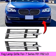 1Pair Front Fog Lamp Grille Daytime Running Lampshade Bumpers Grille For-BMW 7 Series F01 F02 LCI