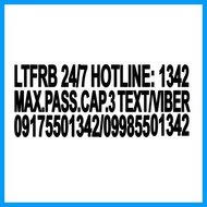 ✟ ✗ ✸ LTFRB 24/7 HOTLINE STICKER set