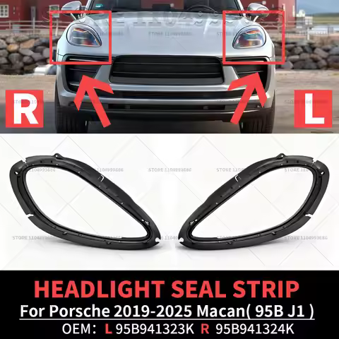 For Porsche 2019-2025 Macan S Turbo GTS Electric (95B J1) Front Headlight Rubber Sealing Strip Gaske
