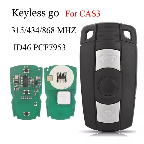 jingyuqin 315/434/868MHz ID46 PCF7953 Keyless-Go Remote Key For BMW 3/5 Series CAS3 X5 X6 Z4 E70 Car